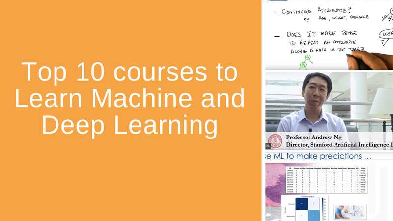 Top 10 courses to learn Machine and Deep Learning (2020)